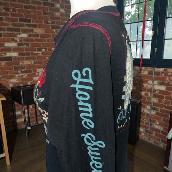 Double D Black Long Sleeve Graphic Top - Picture 8 of 14